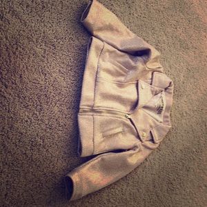 Kids pink and gold  “rock star” jacket
